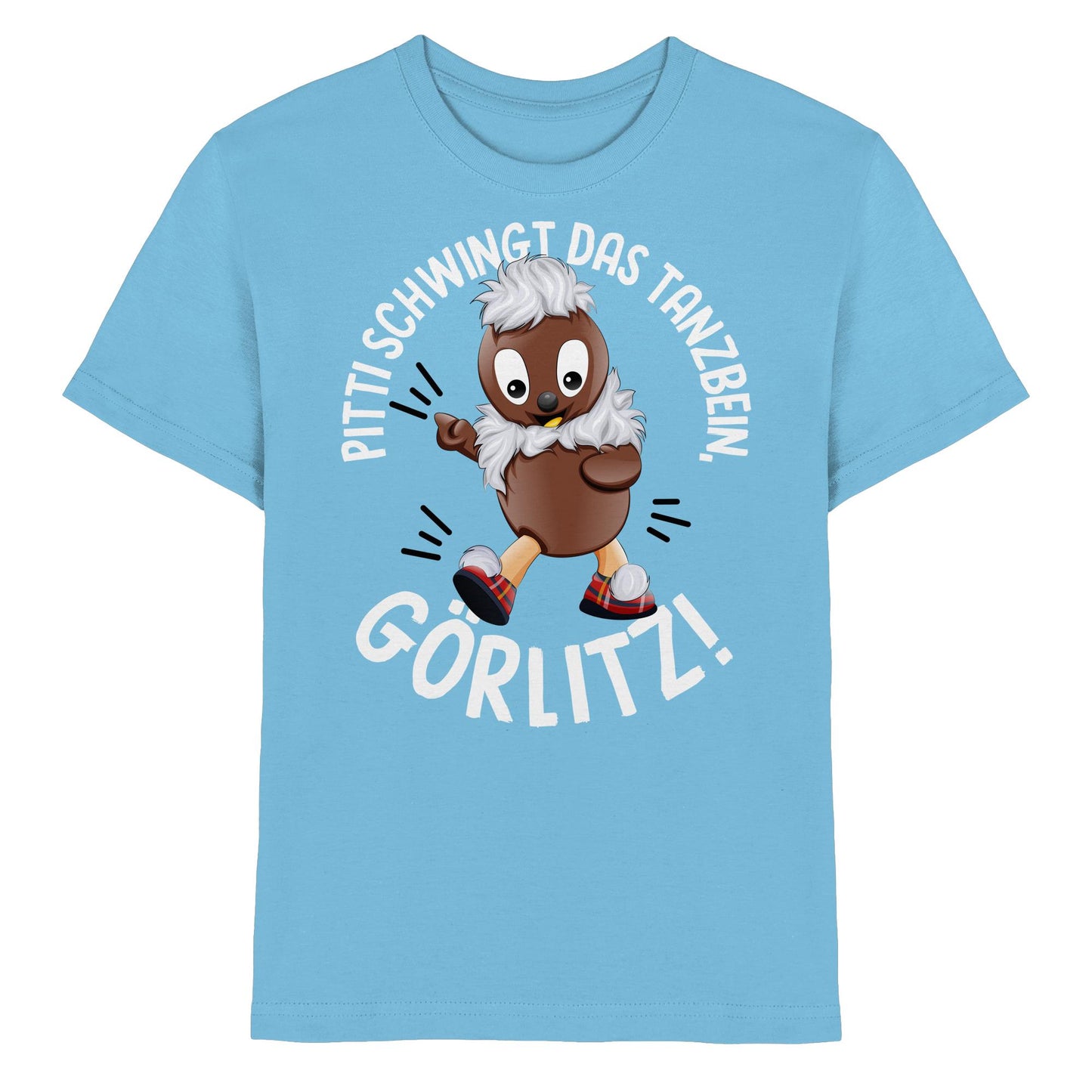 Pitti Stadt Nicki (Kinder Premium Shirt) • PITTI SCHWINGT DAS TANZBEIN, GÖRLITZ!