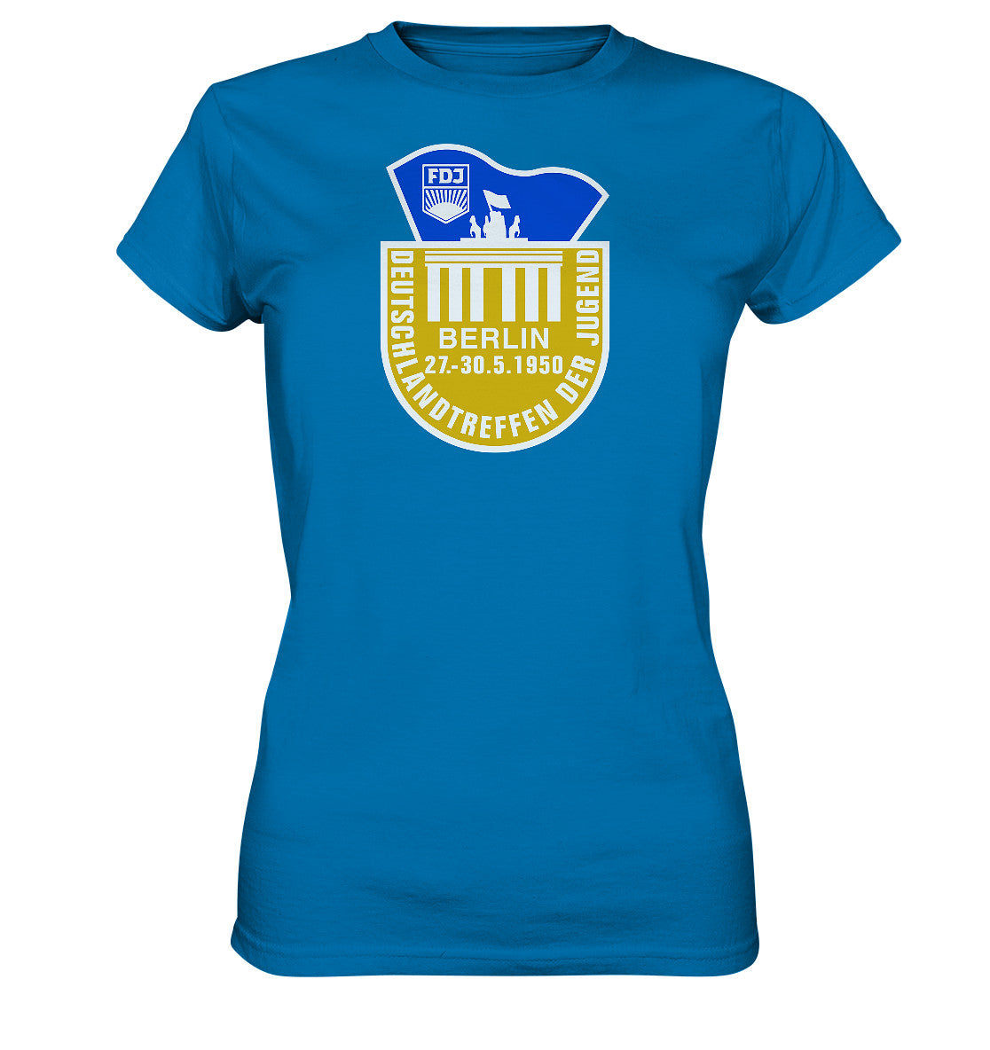 DDR Ostalgie Shirt Mädels • FDJ DEUTSCHLANDTREFFEN DER JUGEND - BERLIN 1950