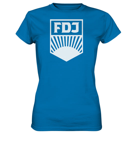 DDR Ostalgie Shirt Mädels • FDJ FREIE DEUTSCHE JUGEND - hell