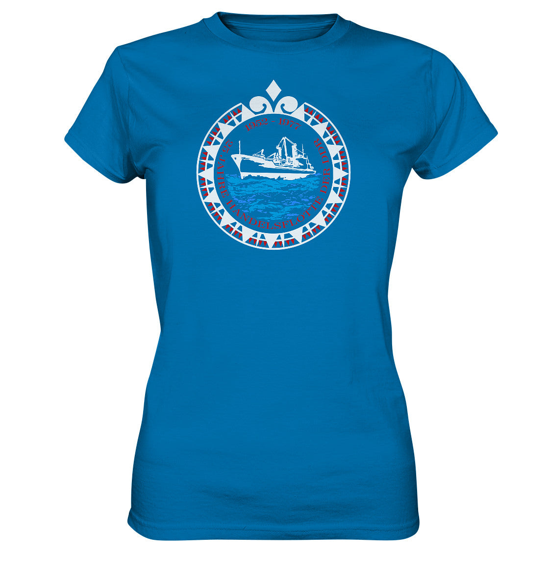 DDR Ostalgie Shirt Mädels • 25 JAHRE HANDELSFLOTTE DER DDR - dunkel