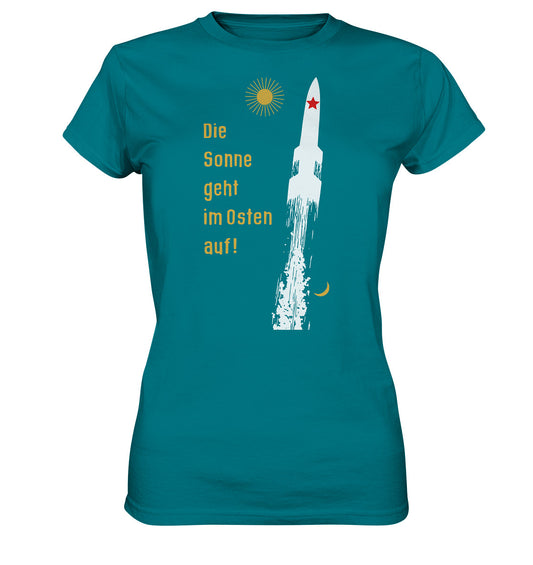 DDR Ostalgie Shirt Mädels • DIE SONNE GEHT IM OSTEN AUF - ORIGINAL-PLAKAT