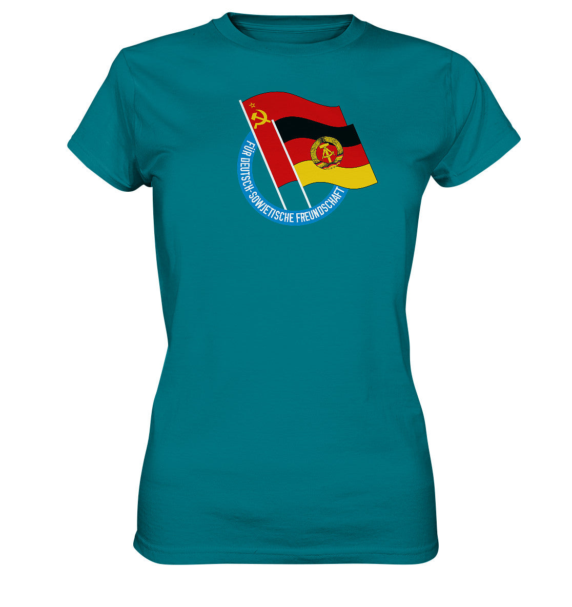 DDR Ostalgie Shirt Mädels • DEUTSCH SOWJETISCHE FREUNDSCHAFT - dunkel