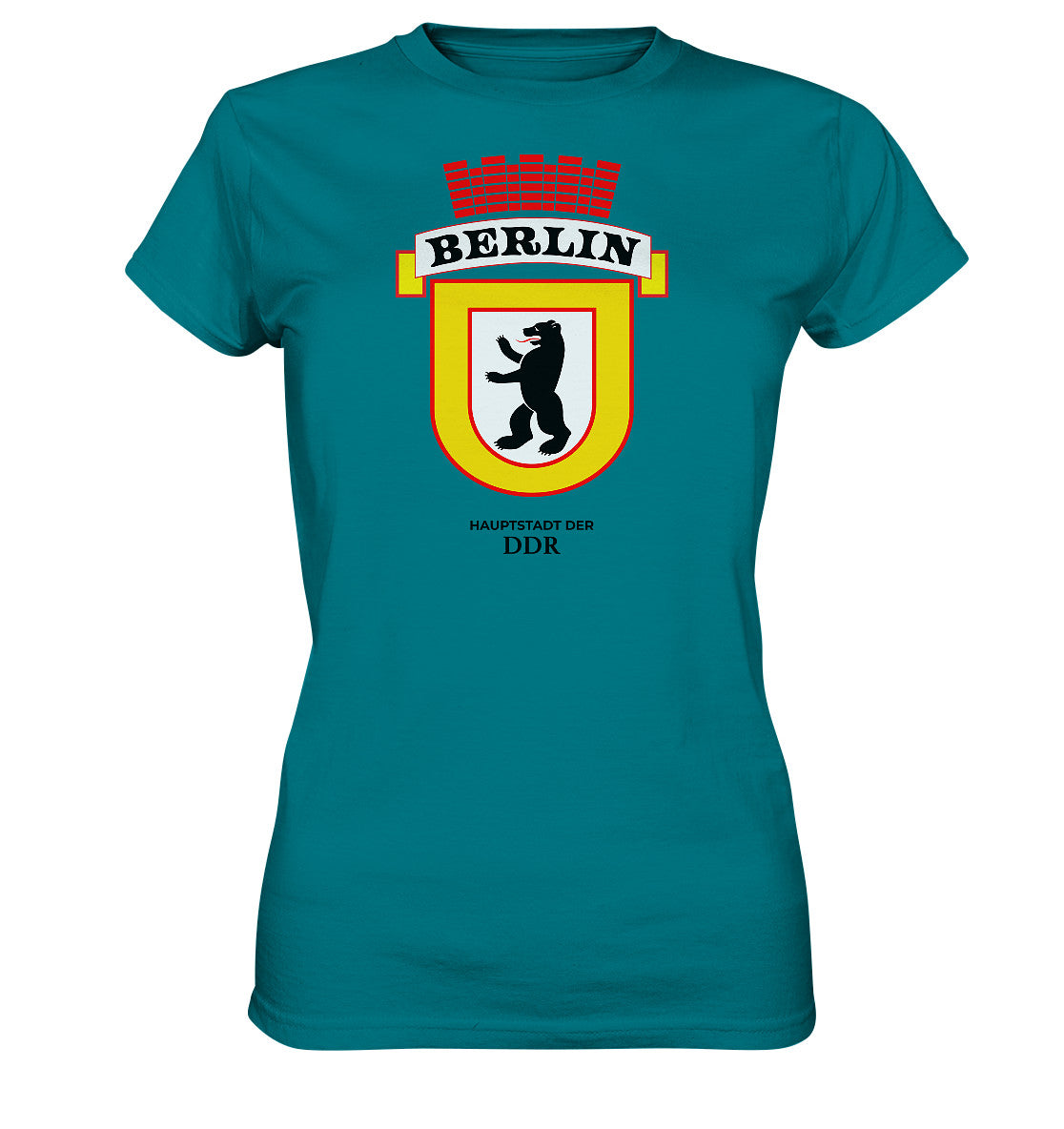 DDR Ostalgie Shirt Mädels • BERLIN - HAUPSTADT DER DDR - ORIGINAL WIMPEL