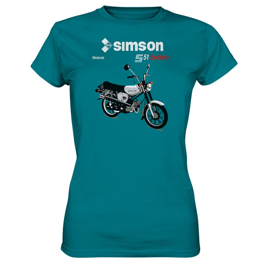 DDR Ostalgie Shirt Mädels • SIMSON ENDURO - ORIGINAL PROSPEKT