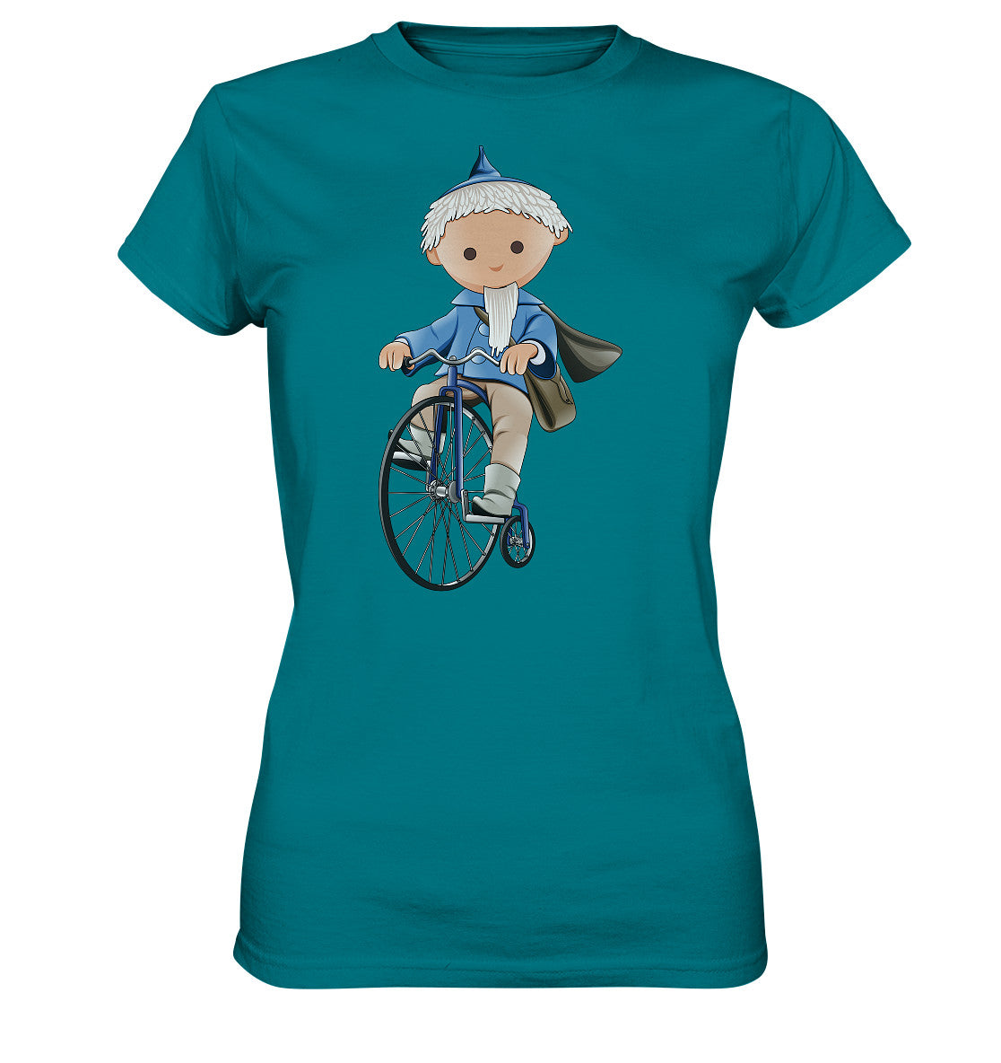 DDR Ostalgie Shirt Mädels • UNSER SANDMÄNNCHEN - AUF DEM HOCHRAD - BLAU (PU-97, 1969)