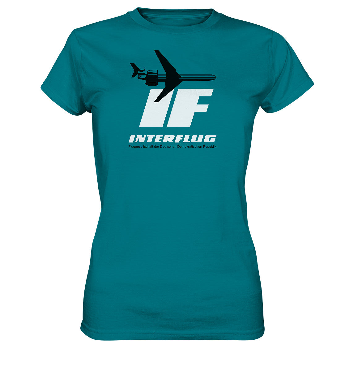 DDR Ostalgie Shirt Mädels • IF - INTERFLUG DDR - ORIGINAL WERBUNG