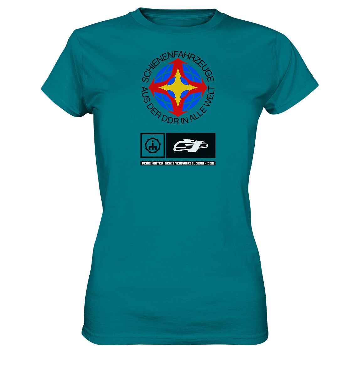 DDR Ostalgie Shirt Mädels • VEREINIGTER SCHIENENFAHRZEUGBAU DDR