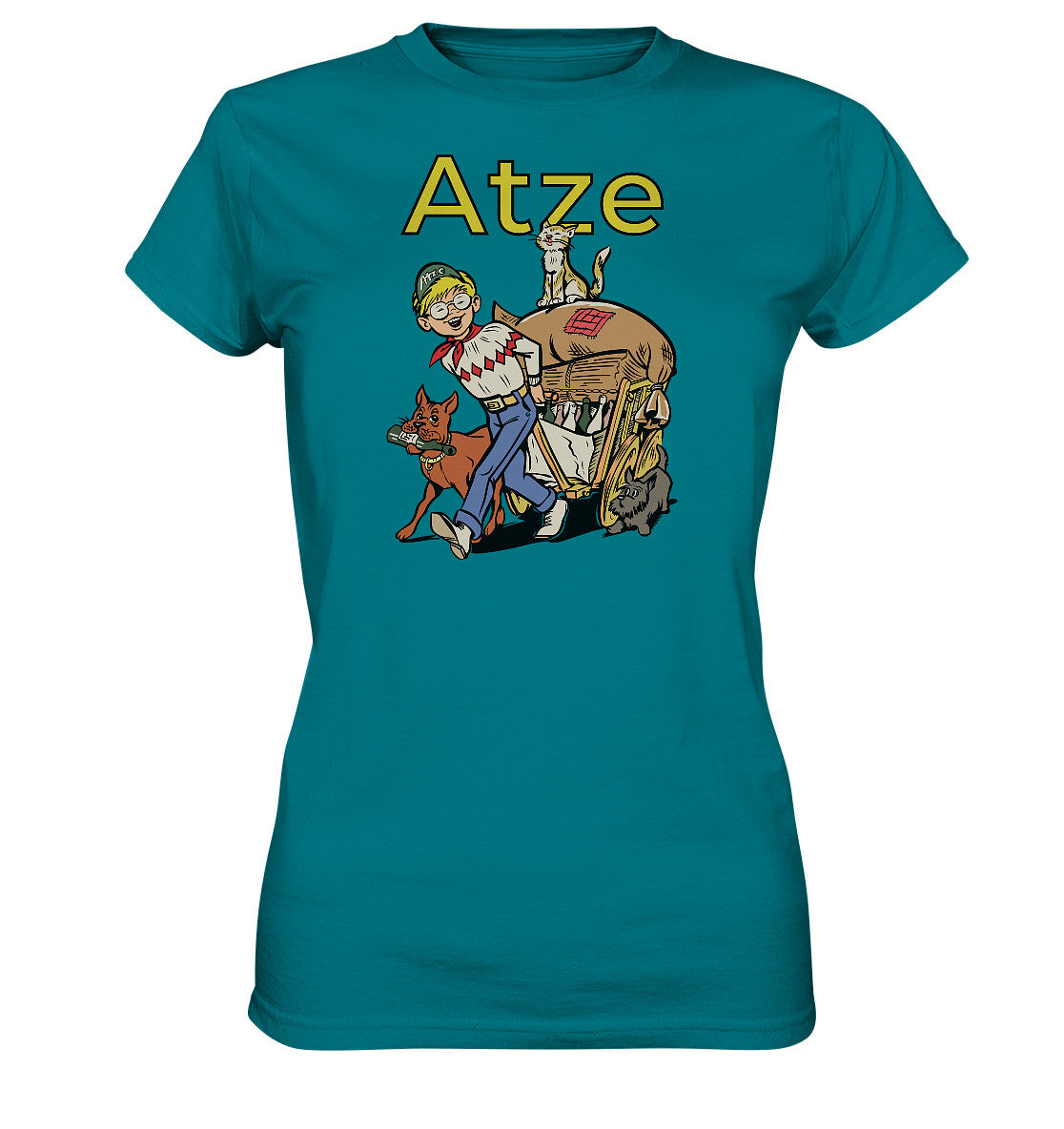 DDR Ostalgie Shirt Mädels • ATZE - TITEL ALTSTOFFE