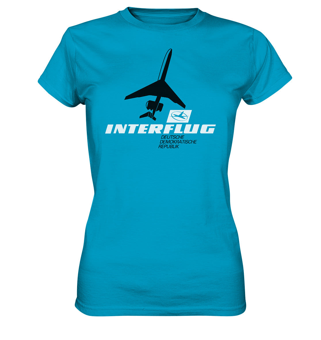 DDR Ostalgie Shirt Mädels • IF - INTERFLUG DDR - ORIGINAL WERBUNG 1981