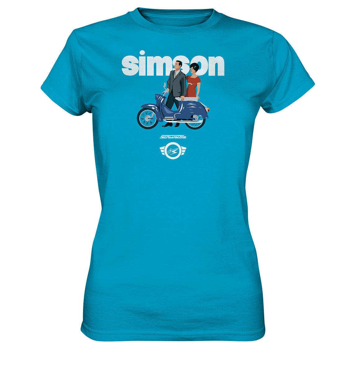 DDR Ostalgie Shirt Mädels • SIMSON SCHWALBE - ORIGINAL WERBUNG 1964