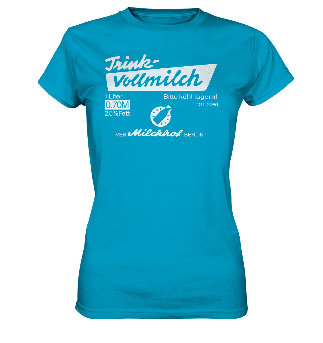 DDR Ostalgie Shirt Mädels • TRINK-VOLLMILCH - dunkel