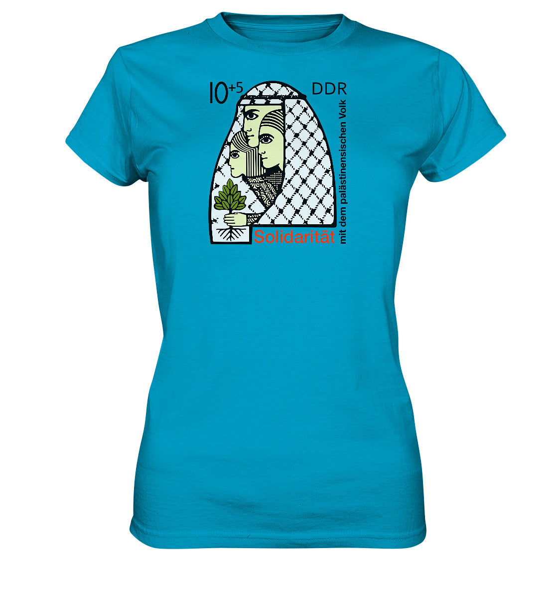 DDR Ostalgie Shirt Mädels • SOLIDARITÄT MIT DEM PALÄSTINENSISCHEN VOLK