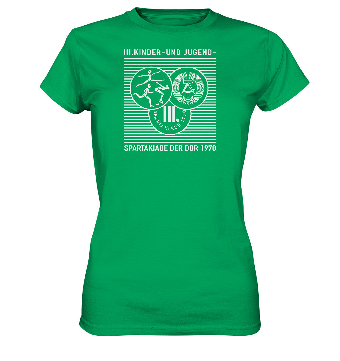 DDR Ostalgie Shirt Mädels • DDR KINDER- UND JUGENDSPARTAKIADE 1970
