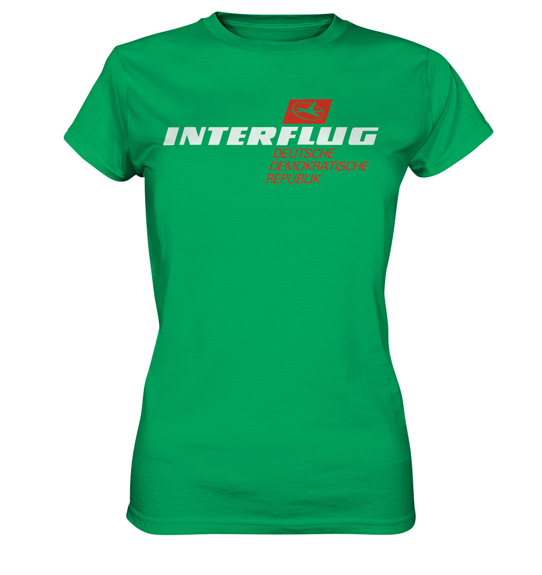 DDR Ostalgie Shirt Mädels • INTERFLUG - dunkel