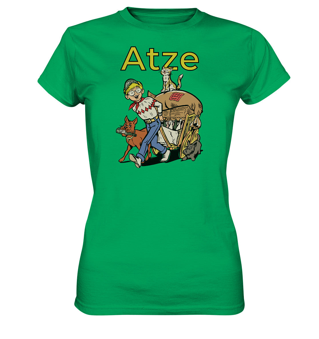 DDR Ostalgie Shirt Mädels • ATZE - TITEL ALTSTOFFE