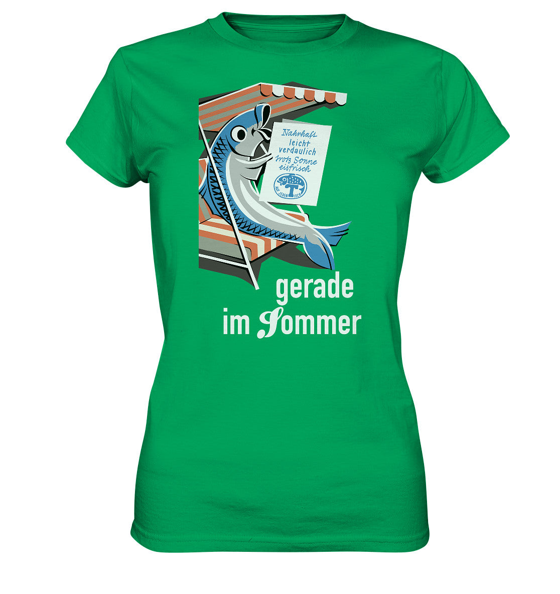 DDR Ostalgie Shirt Mädels • FISCH, FRISCH AUF JEDEN TISCH - GERADE IM SOMMER