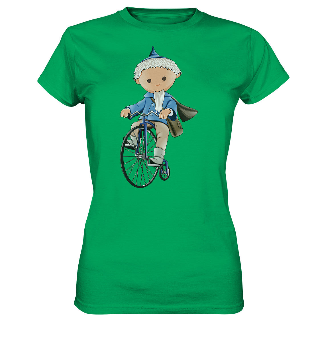 DDR Ostalgie Shirt Mädels • UNSER SANDMÄNNCHEN - AUF DEM HOCHRAD - BLAU (PU-97, 1969)