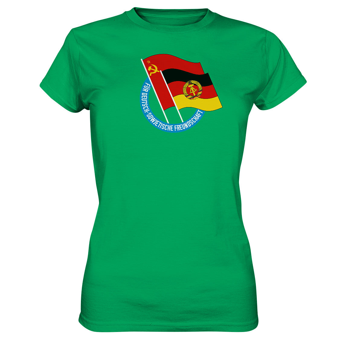 DDR Ostalgie Shirt Mädels • DEUTSCH SOWJETISCHE FREUNDSCHAFT - dunkel