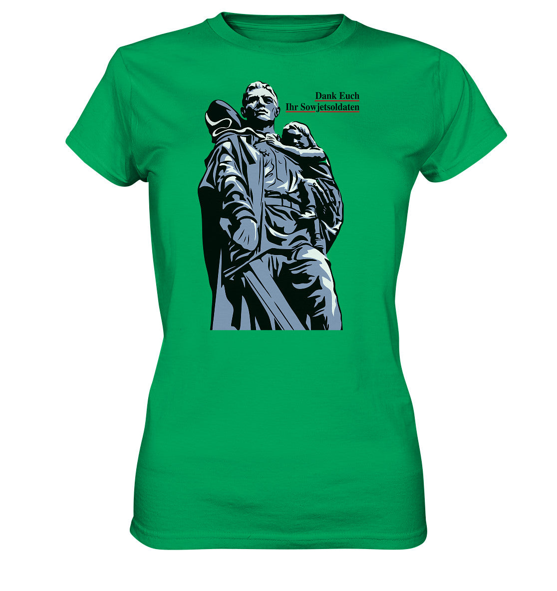DDR Ostalgie Shirt Mädels • DANK EUCH IHR SOWJETSOLDATEN (DDR ORIGINAL-PLAKAT)