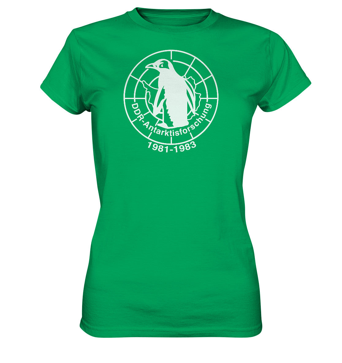 DDR Ostalgie Shirt Mädels • ANTARKTISFORSCHUNG DER DDR - 1981-1983, POSTSTEMPEL