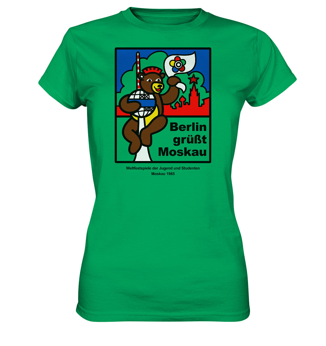 DDR Ostalgie Shirt Mädels • WELTFESTSPIELE DER JUGEND, MOSKAU 1985