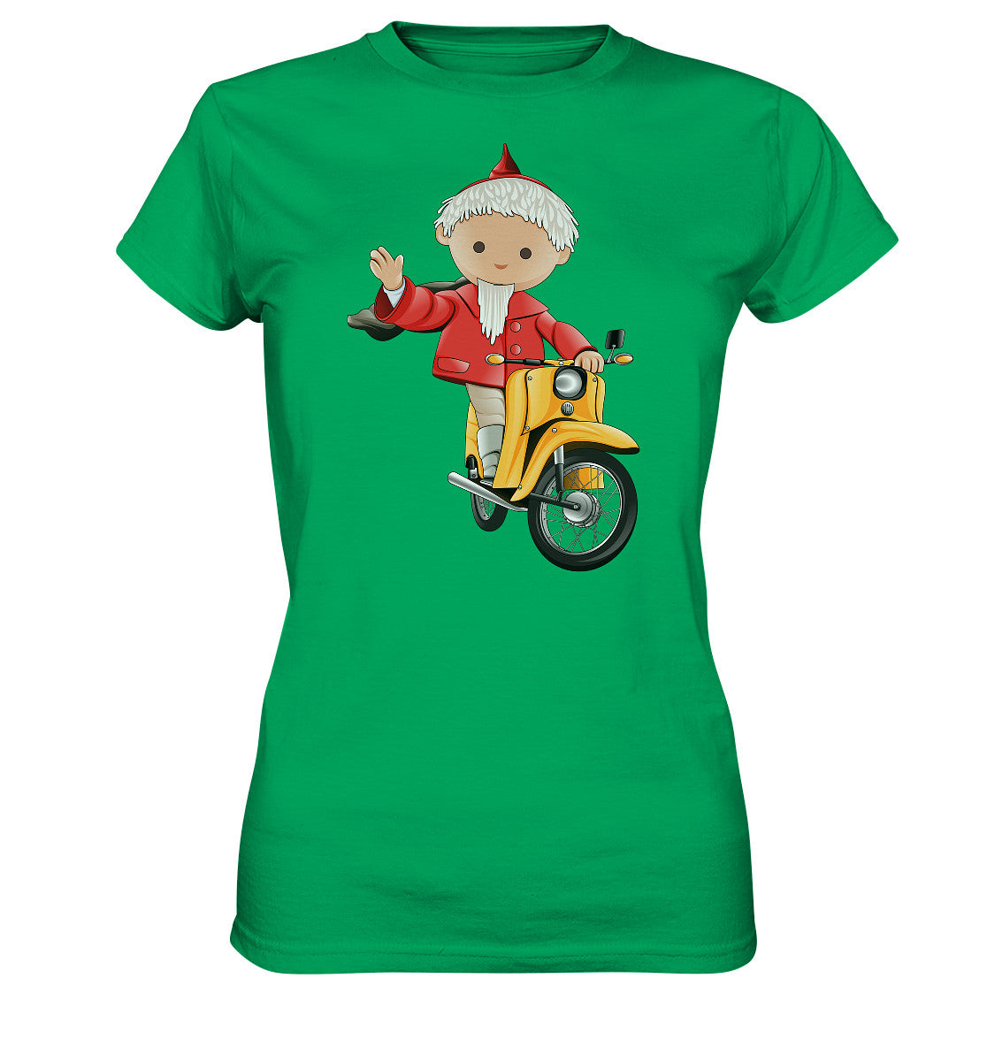 DDR Ostalgie Shirt Mädels • UNSER SANDMÄNNCHEN - AUF DER SCHWALBE - ROT (PU-137, 1973)