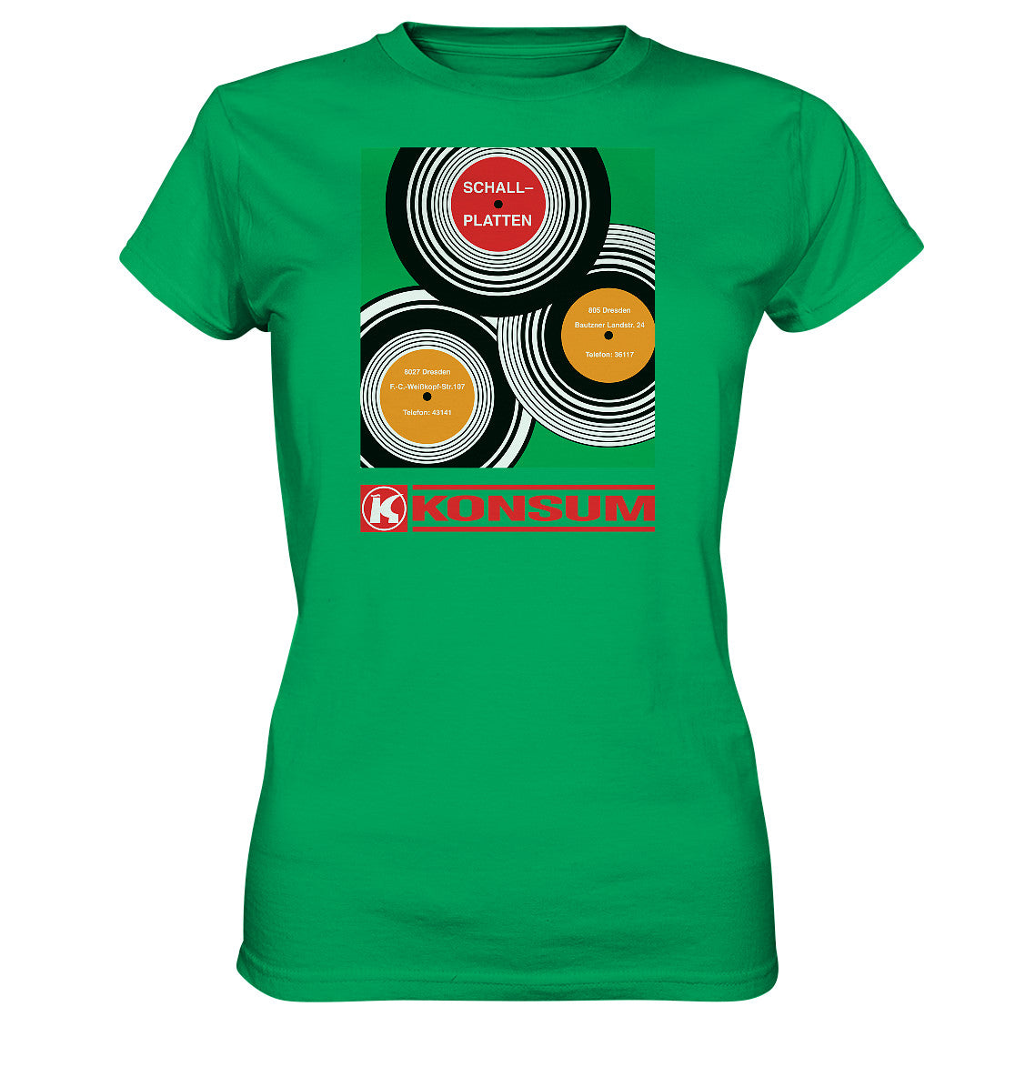 PREMIUM SHIRT MÄDELS • KONSUM SCHALLPLATTEN DRESDEN