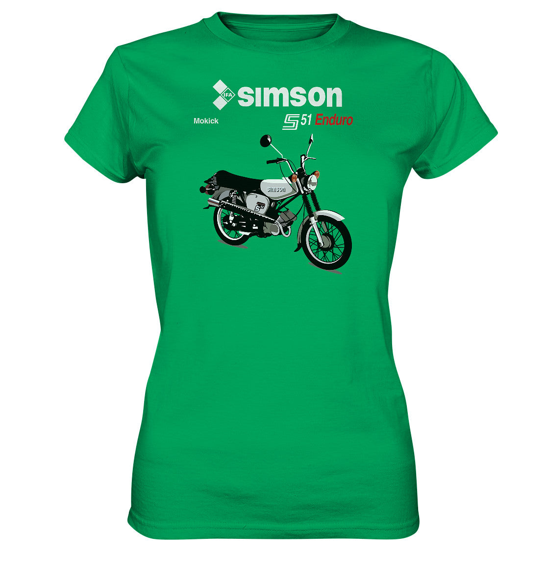 DDR Ostalgie Shirt Mädels • SIMSON ENDURO - ORIGINAL PROSPEKT