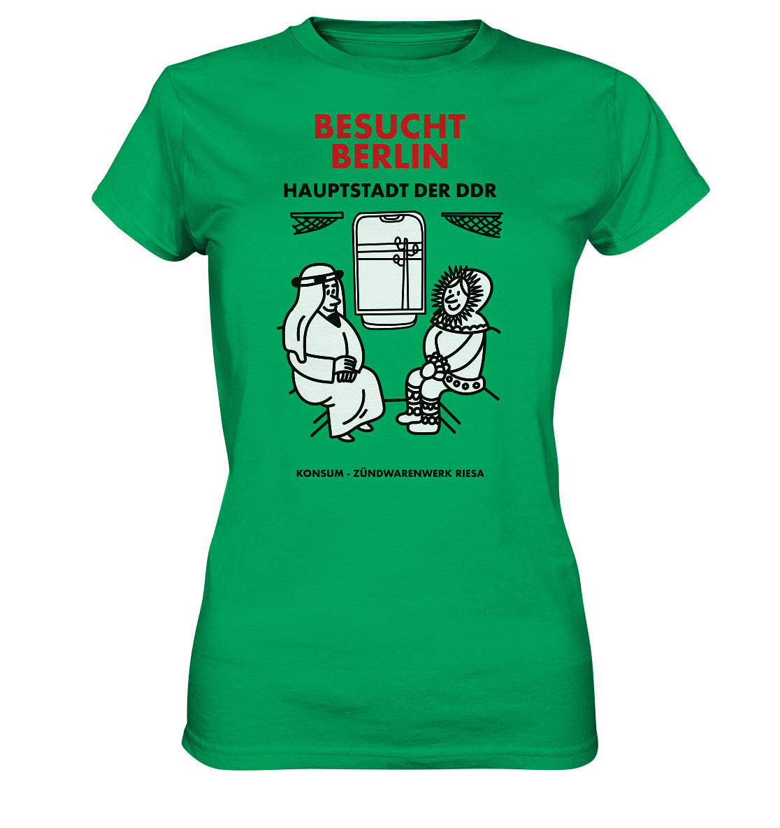 DDR Ostalgie Shirt Mädels • RIESA STREICHHÖLZER - BESUCHT BERLIN