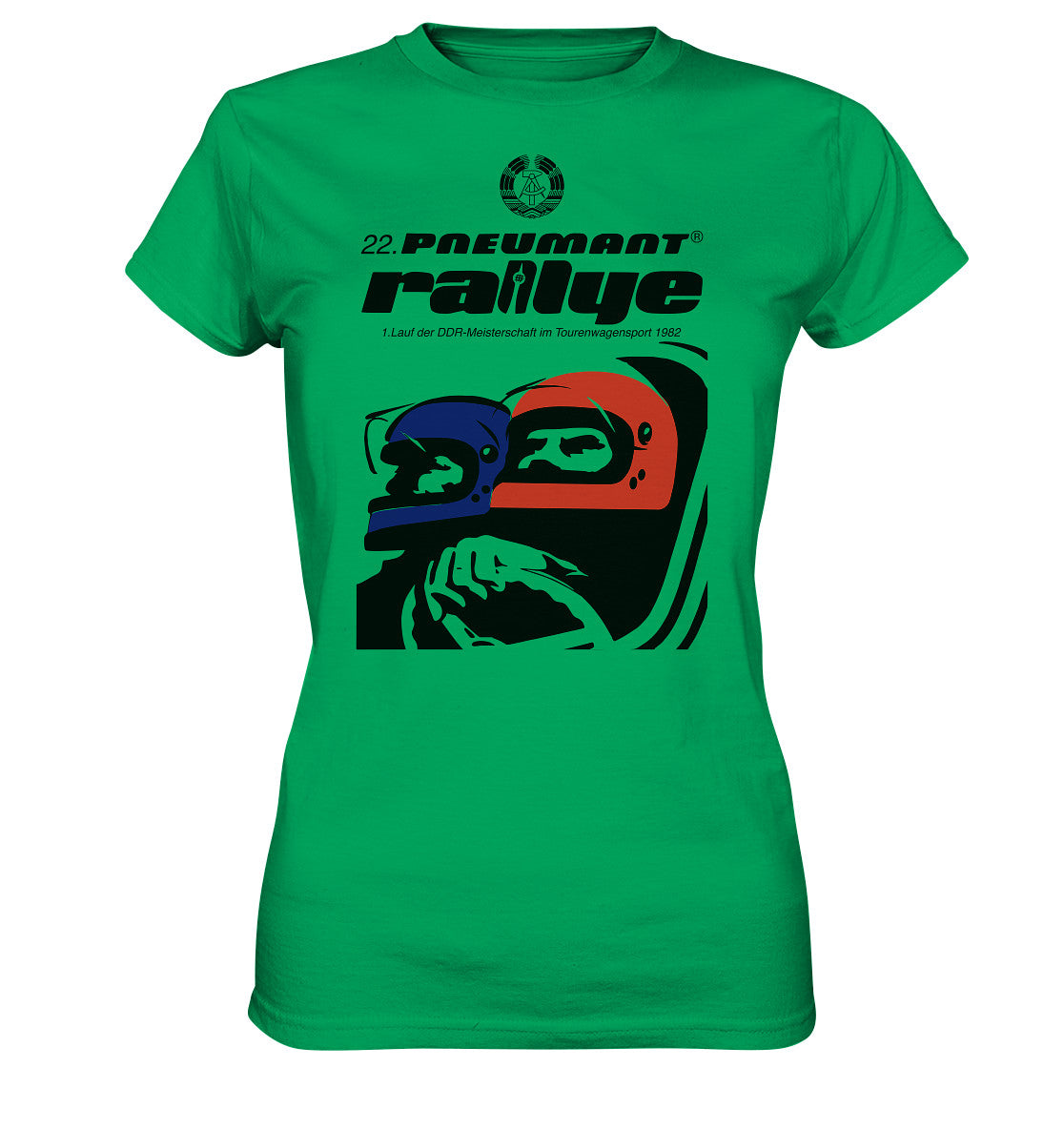 DDR Ostalgie Shirt Mädels • 22. PNEUMANT RALLYE 1982 (ORIGINAL DDR-PLAKAT)