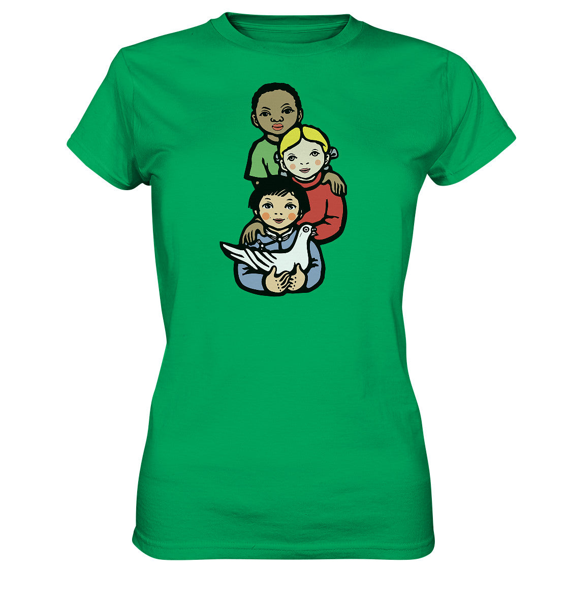 DDR Ostalgie Shirt Mädels • WELTFRIEDEN - WORLD PEACE, LI BING-FAN 1967