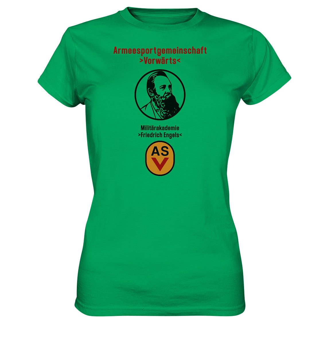 DDR Ostalgie Shirt Mädels • ASV MILITÄRAKADEMIE FRIEDRICH ENGELS