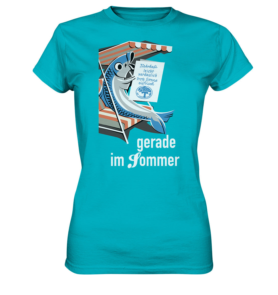 DDR Ostalgie Shirt Mädels • FISCH, FRISCH AUF JEDEN TISCH - GERADE IM SOMMER