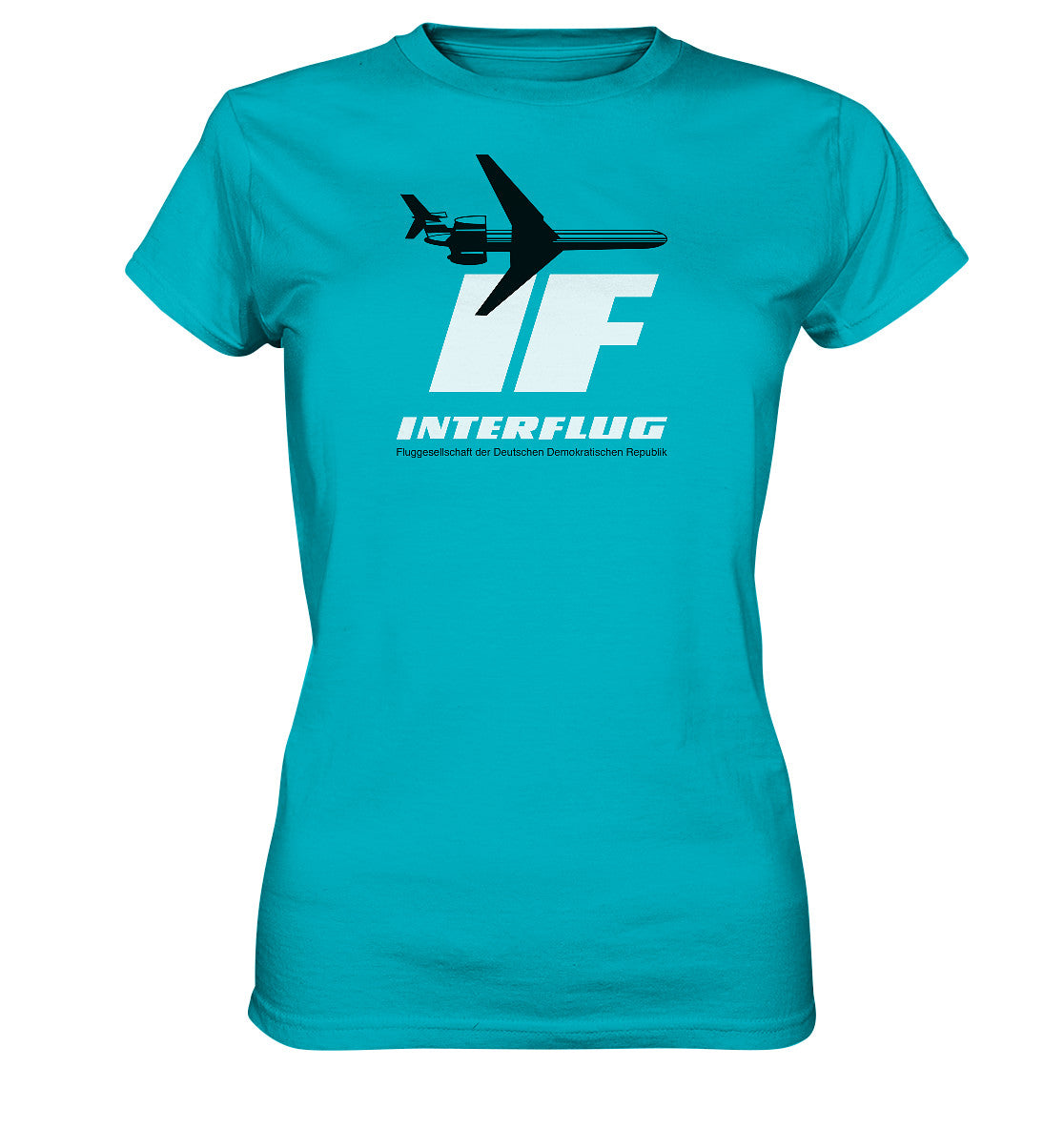 DDR Ostalgie Shirt Mädels • IF - INTERFLUG DDR - ORIGINAL WERBUNG