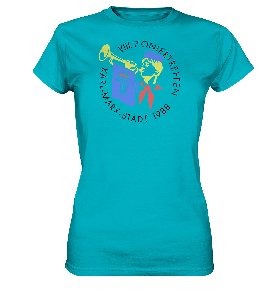 DDR Ostalgie Shirt Mädels • 8. PIONIERTREFFEN KARL-MARX-STADT - hell