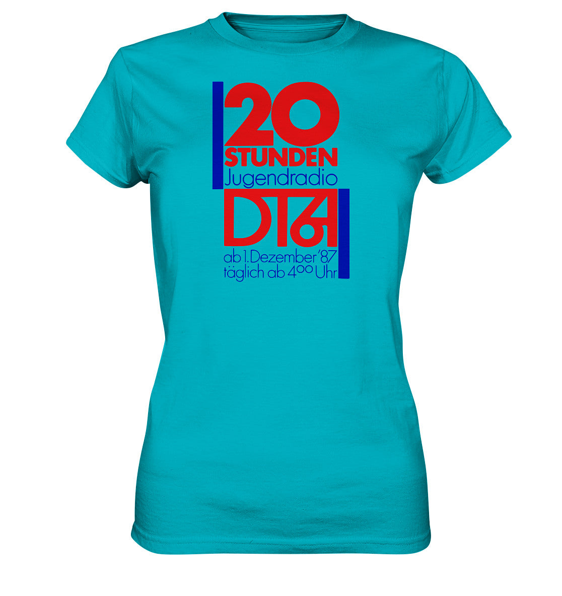 DDR Ostalgie Shirt Mädels • 20 STUNDEN JUGENDRADIO DT64
