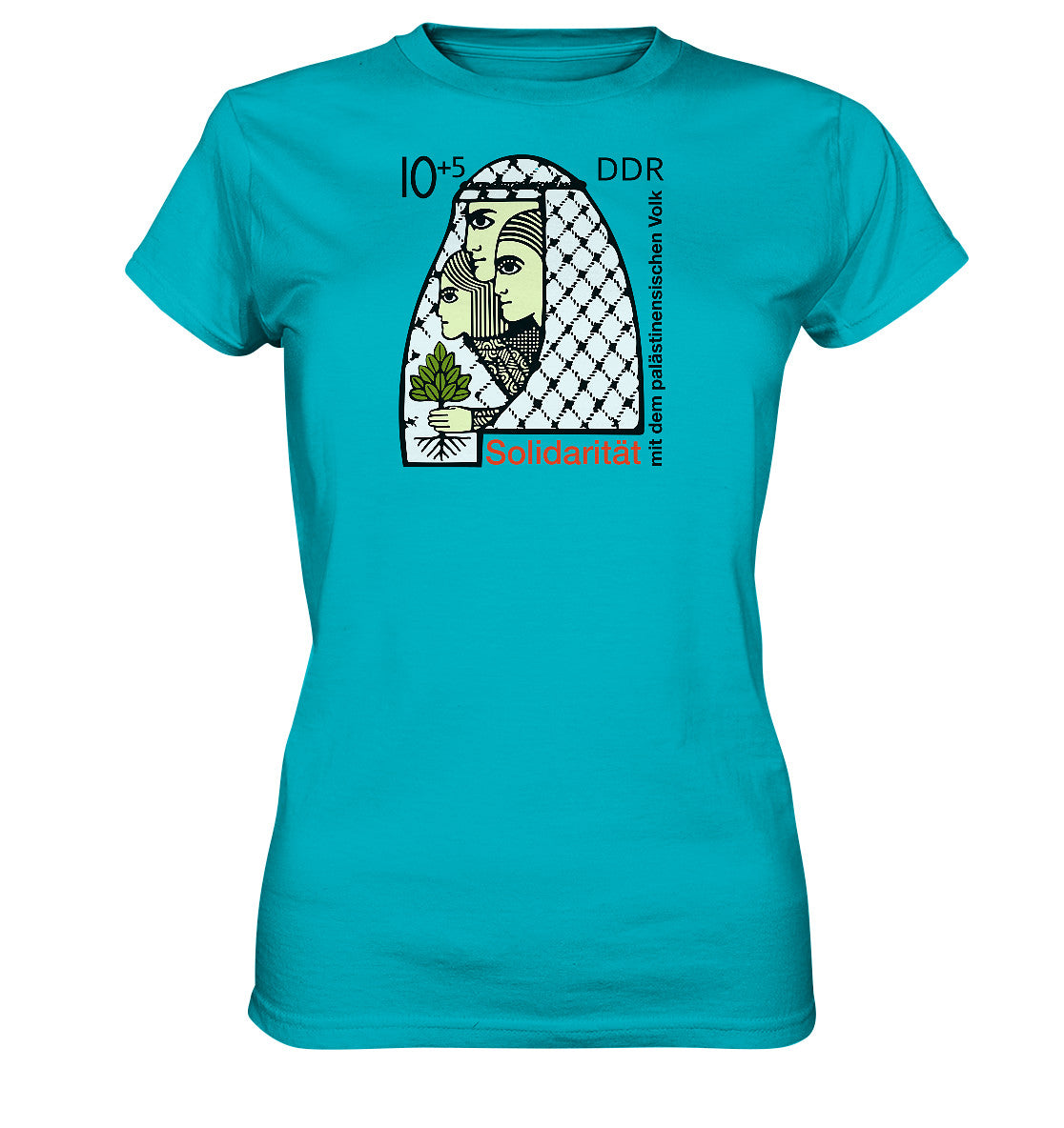 DDR Ostalgie Shirt Mädels • SOLIDARITÄT MIT DEM PALÄSTINENSISCHEN VOLK