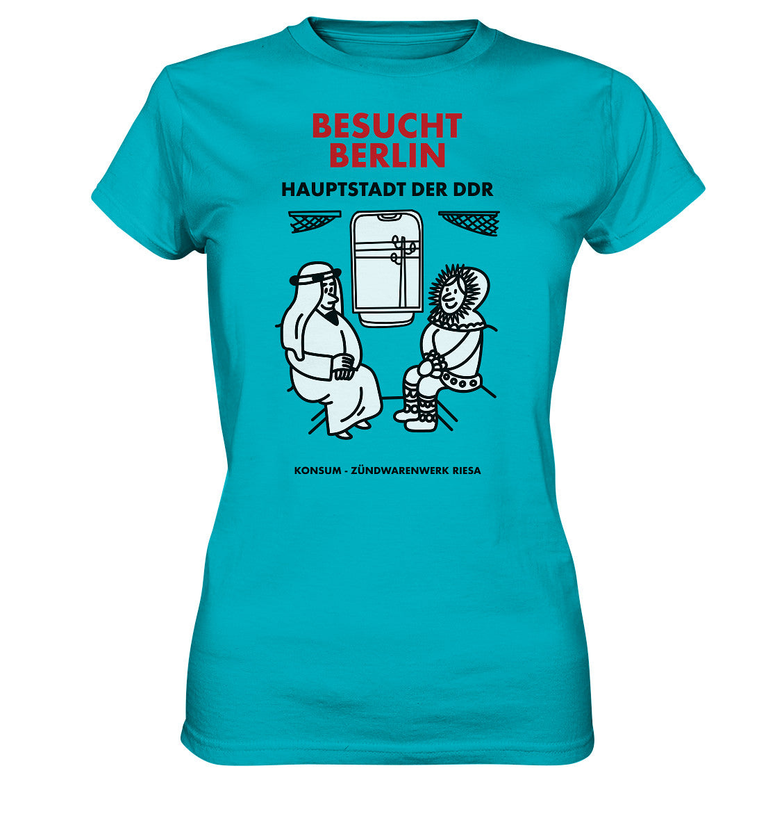 DDR Ostalgie Shirt Mädels • RIESA STREICHHÖLZER - BESUCHT BERLIN