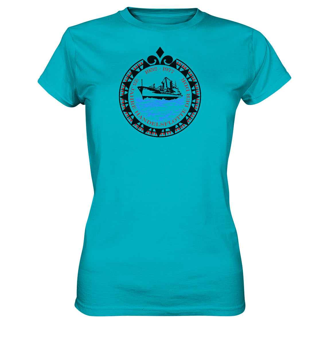 DDR Ostalgie Shirt Mädels • 25 JAHRE HANDELSFLOTTE DER DDR - hell