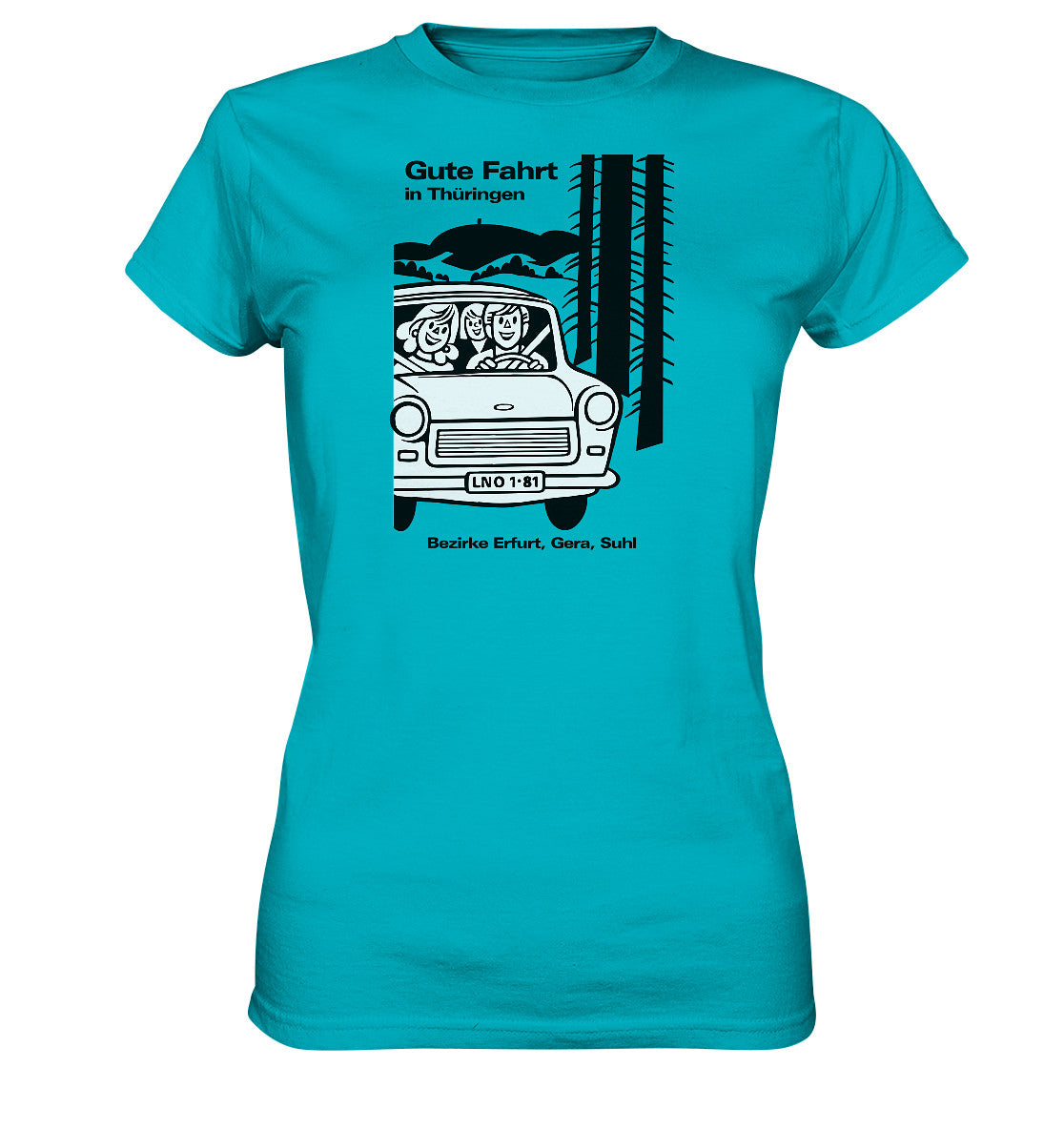 DDR Ostalgie Shirt Mädels • GUTE FAHRT IN THÜRINGEN