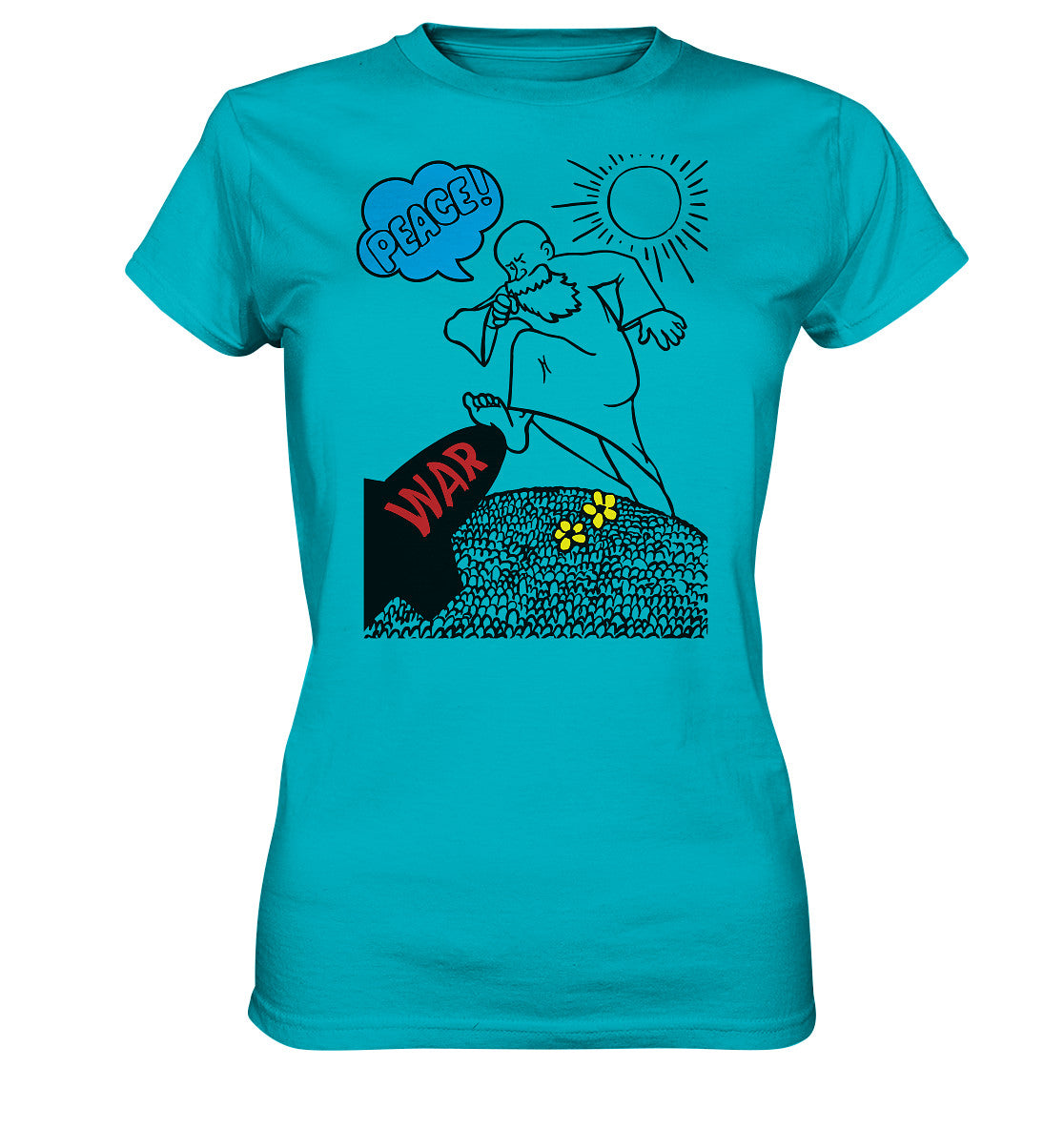 DDR Ostalgie Shirt Mädels • PEACE & WAR (ORIGINAL DDR-PLAKAT)