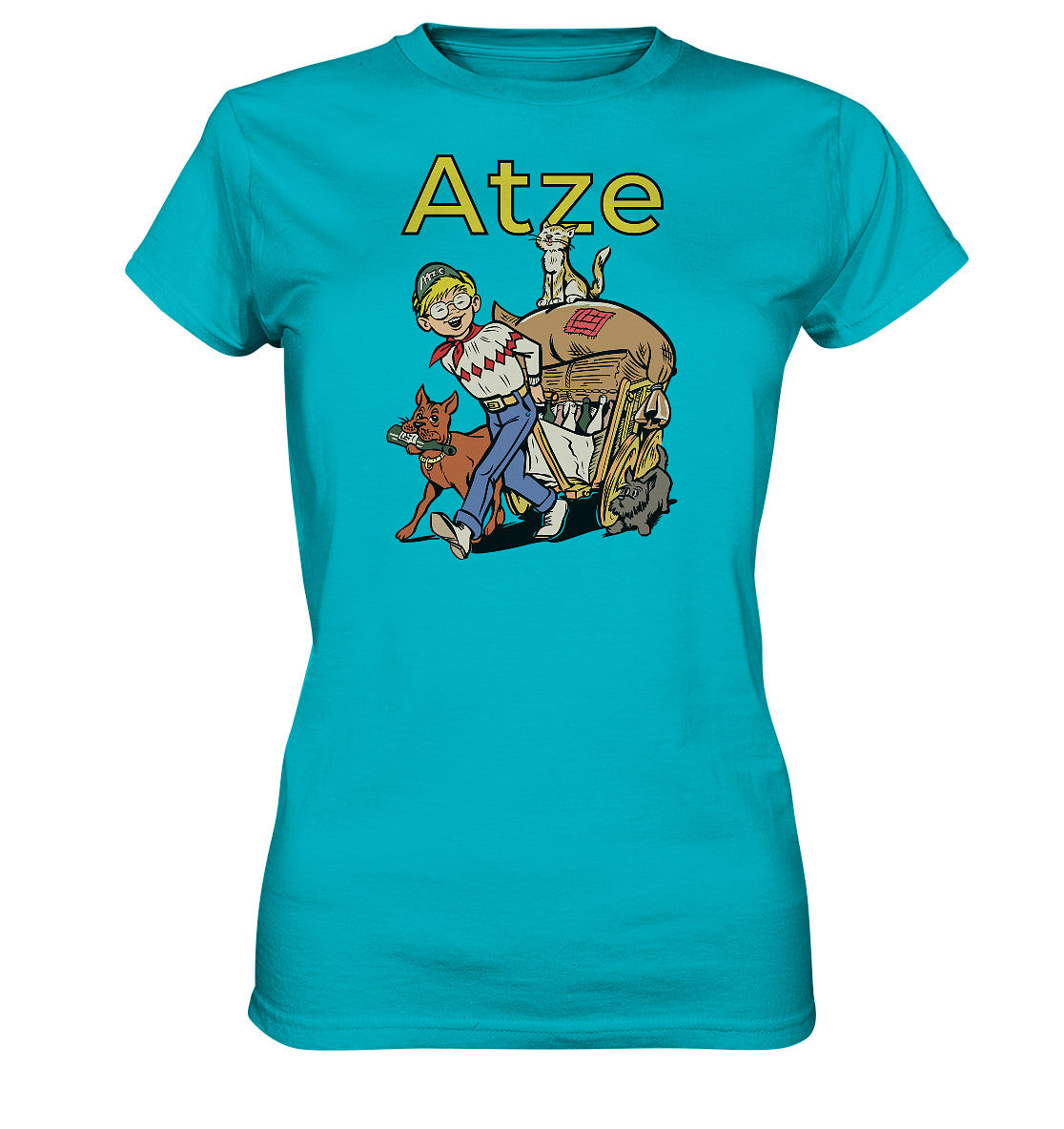 DDR Ostalgie Shirt Mädels • ATZE - TITEL ALTSTOFFE