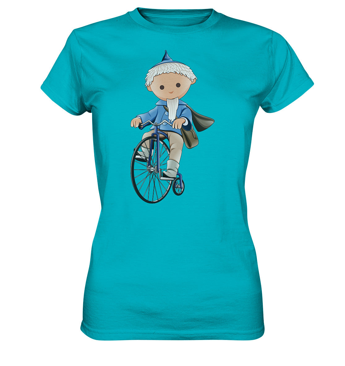 DDR Ostalgie Shirt Mädels • UNSER SANDMÄNNCHEN - AUF DEM HOCHRAD - BLAU (PU-97, 1969)