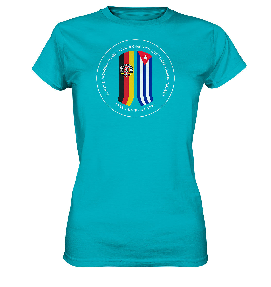 DDR Ostalgie Shirt Mädels • 20 JAHRE ZUSAMMENARBEIT DDR-KUBA