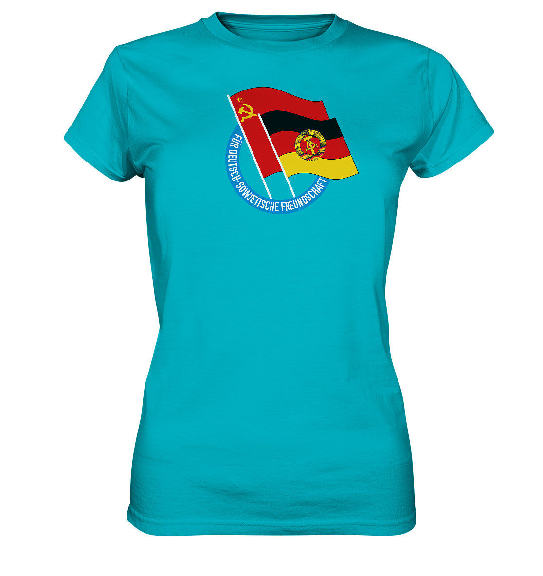 DDR Ostalgie Shirt Mädels • DEUTSCH SOWJETISCHE FREUNDSCHAFT - dunkel