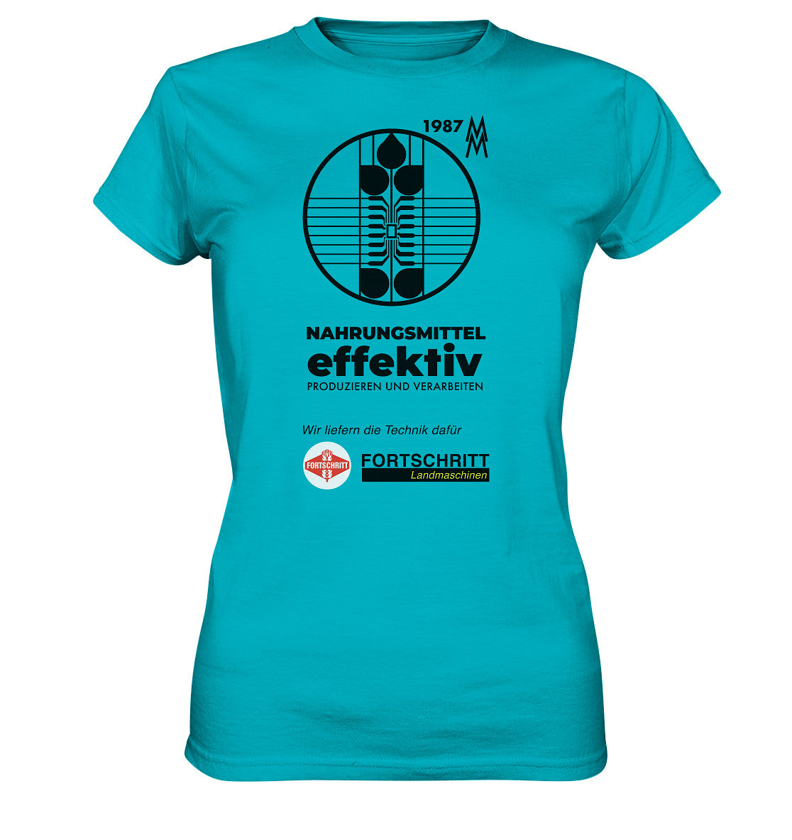 DDR Ostalgie Shirt Mädels • FORTSCHRITT LANDMASCHINEN - MESSE LEIPZIG 1987