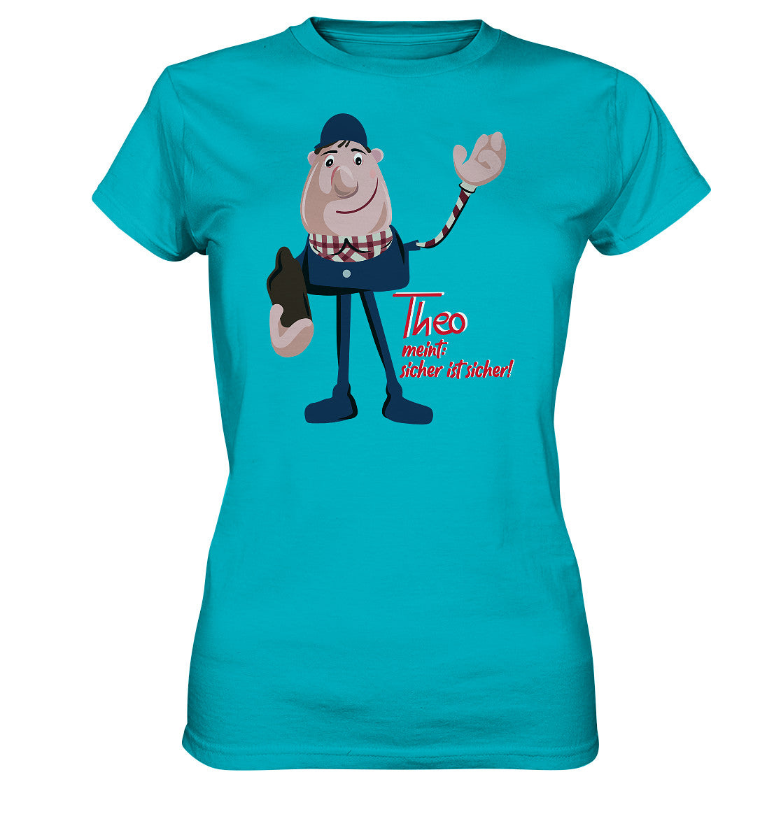 DDR Ostalgie Shirt Mädels • ARBEITSSCHUTZ THEO - SICHER IST SICHER