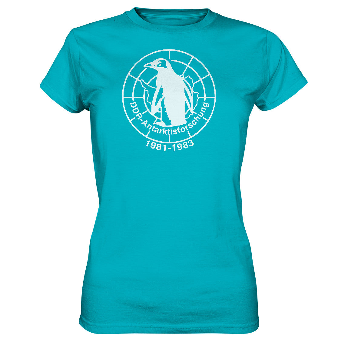 DDR Ostalgie Shirt Mädels • ANTARKTISFORSCHUNG DER DDR - 1981-1983, POSTSTEMPEL