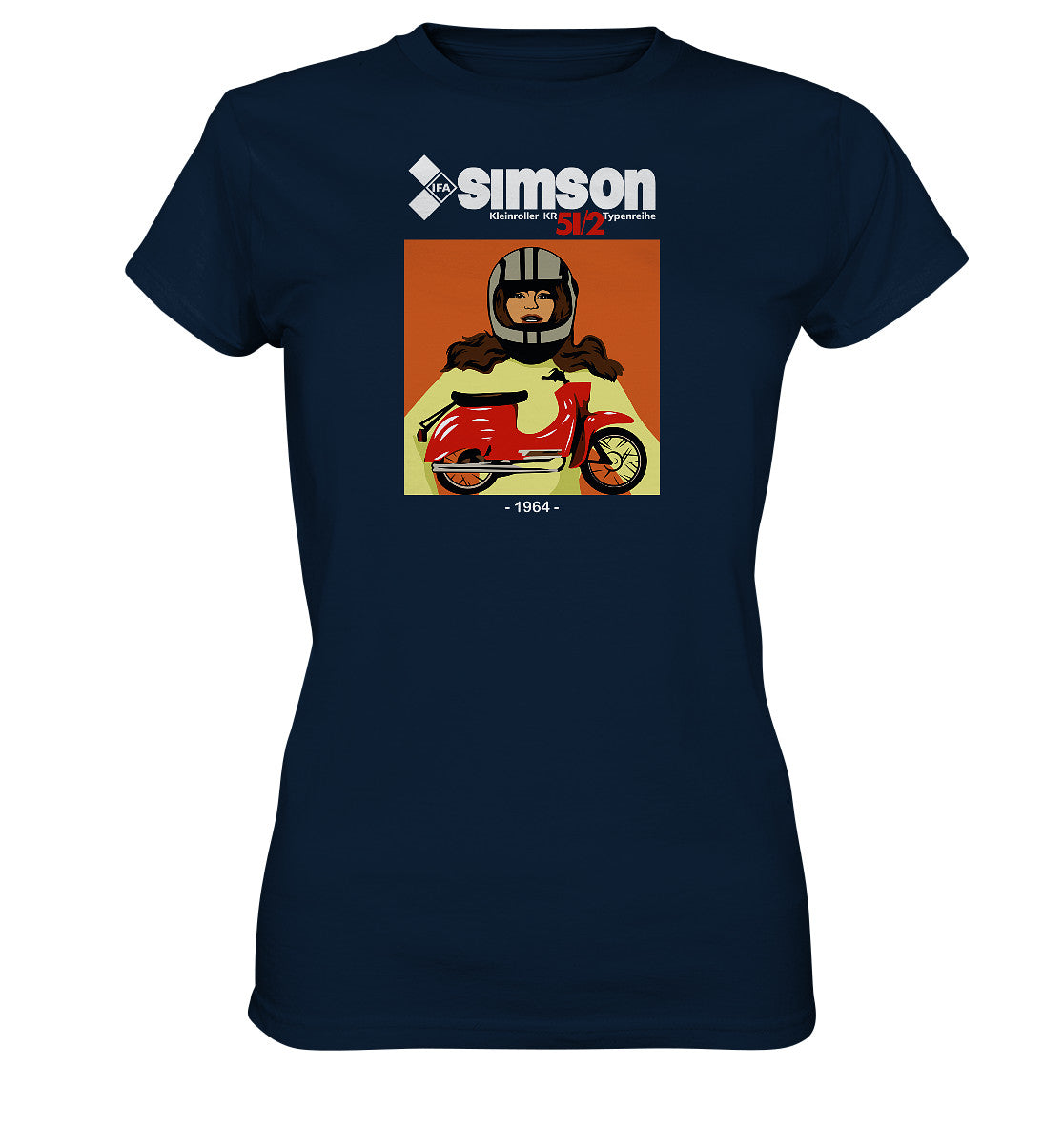 DDR Ostalgie Shirt Mädels • SIMSON SCHWALBE KR51-2 (1964)
