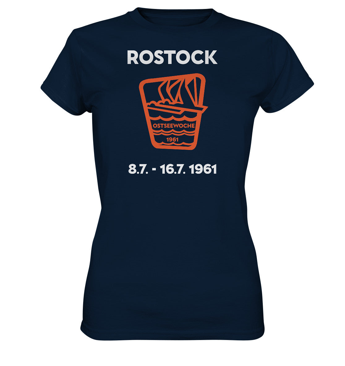 DDR Ostalgie Shirt Mädels • OSTSEEWOCHE ROSTOCK 1961